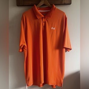 Under Armour Heat Gear Golf Shirt - Orange